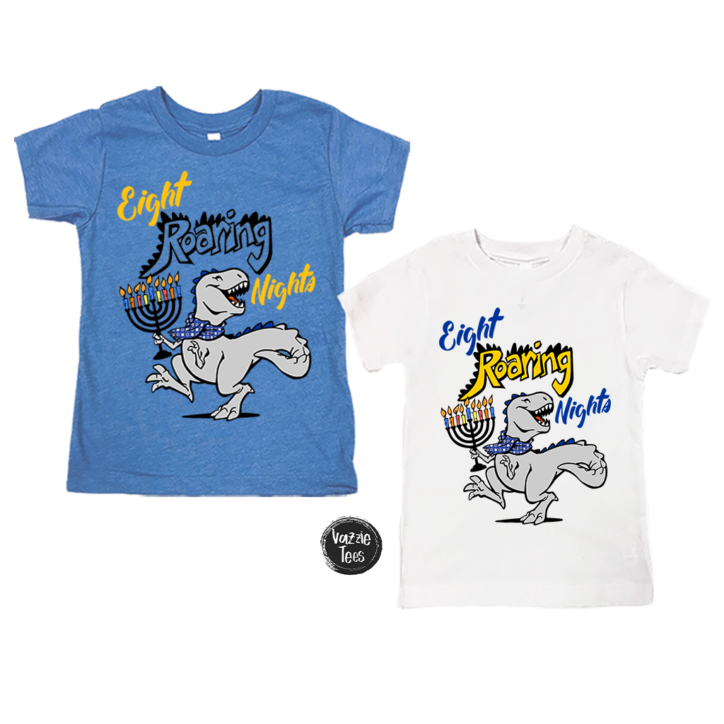 "Eight Roaring Nights" - Kids & Adult Sizes, Vazzie Tees