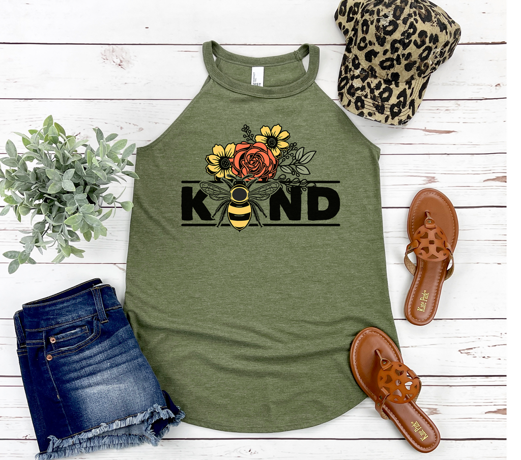 Be Kind Bee Rocker Tank