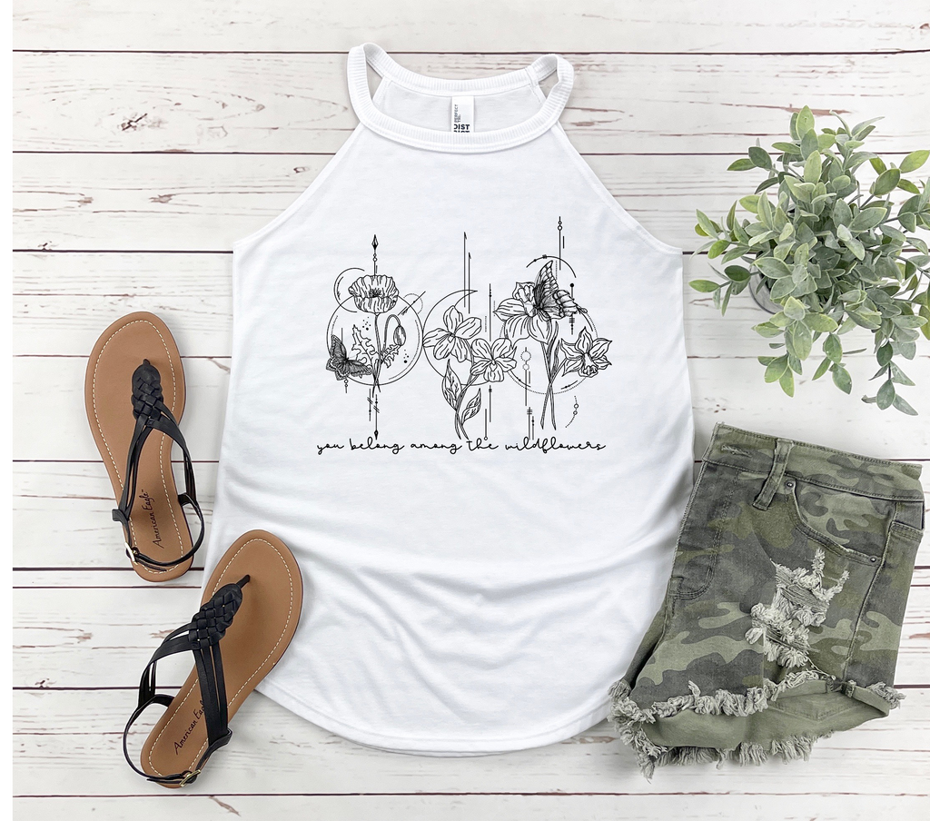 You Belong Among the Wildflowers Rocker Tank