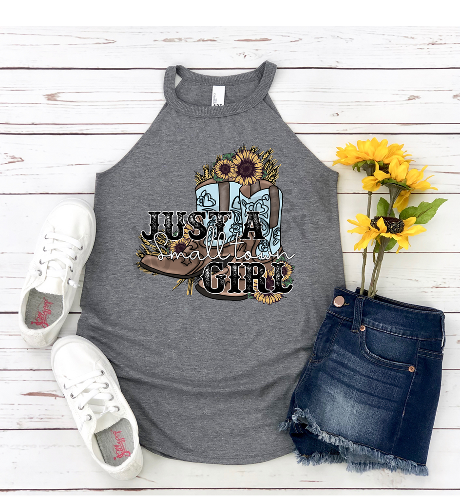 Just a Small Town Girl Rocker Tank Top
