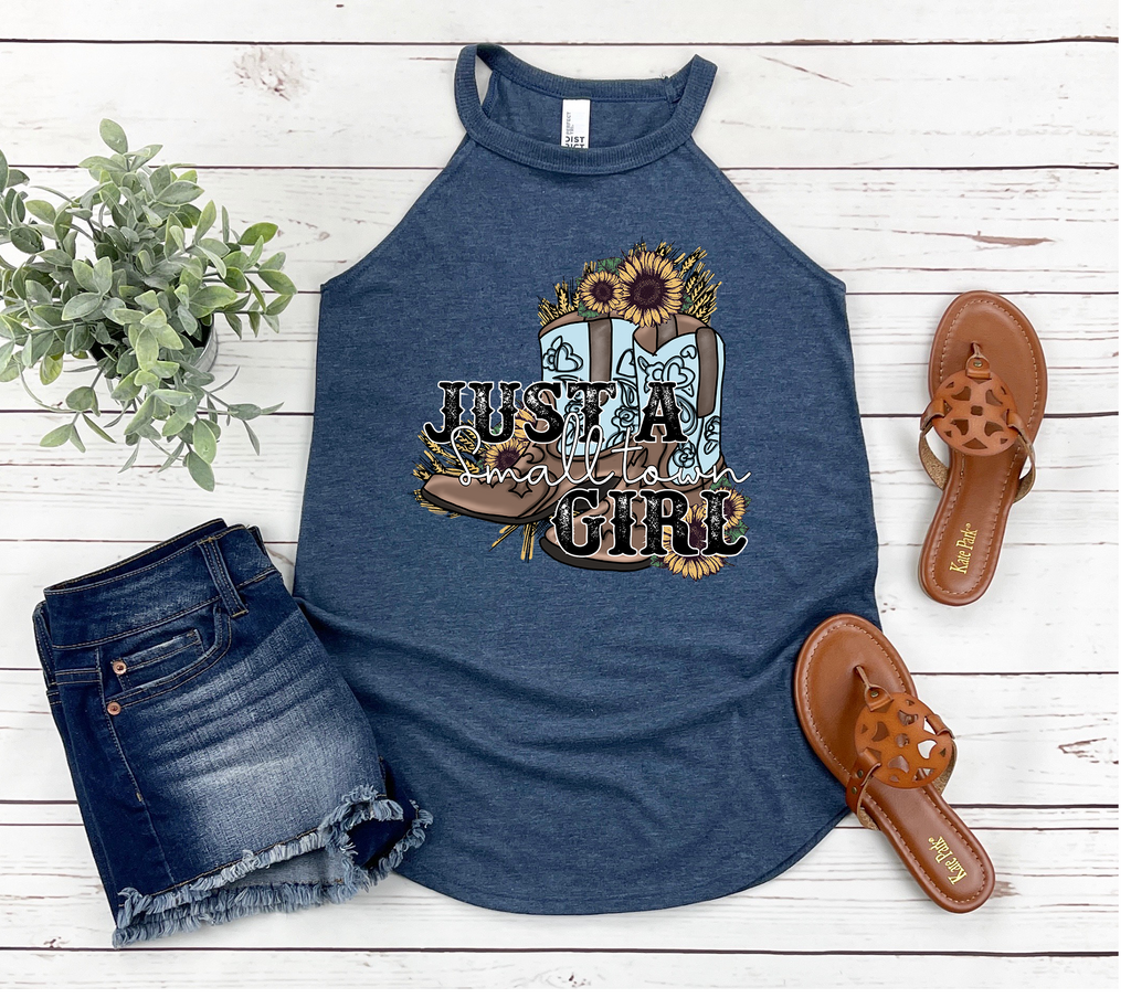 Just a Small Town Girl Rocker Tank Top