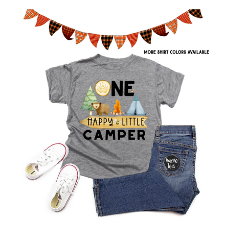 One Happy Camper Personalized Bodysuit
