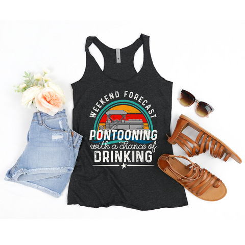 Weekend Forecast Boating with a Chance of Drinking Tank Top
